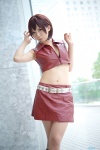 boots bra brown_eyes cosplay croptop meiko miniskirt pantyhose seino_merika sheer_legwear skirt vocaloid rating:Safe score:0 user:pixymisa