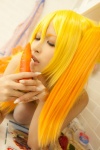 animal_ears blonde_hair cosplay dress fox_ears na-san na's_tail original tail rating:Safe score:0 user:nil!