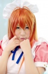 aiba_ai apron cosplay dress hairband ikkitousen orange_hair sonsaku_hakufu waitress waitress_uniform rating:Safe score:0 user:nil!