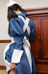 apron bathroom chocoball cosplay dress dress_lift hairband harukawa_tomomi kao_no_nai_tsuki maid maid_uniform megane_joshi twintails rating:Safe score:0 user:nil!