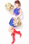 boots cheerleader_uniform pleated_skirt pom_poms ponytail sato_yukari skirt tank_top rating:Safe score:0 user:nil!