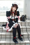 apron cosplay dress hairband konatsu_minato maid maid_uniform pia_carrot tagme_character thighhighs rating:Safe score:0 user:nil!