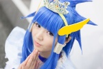 aoki_reika blue_hair bow choker cosplay crown cure_beauty dress nono_(cosplayer) pretty_cure smile_precure! rating:Safe score:0 user:pixymisa