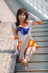 aino_minako bishoujo_senshi_sailor_moon cosplay elbow_gloves gloves hairbow pantyhose pleated_skirt sailor_uniform sailor_venus school_uniform sheer_legwear skirt usa_hinako rating:Safe score:1 user:nil!