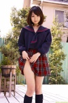 dgc_0586 ishikawa_yuumi kneesocks pleated_skirt sailor_uniform school_uniform skirt skirt_lift rating:Safe score:1 user:nil!