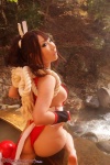 ass cosplay gauntlets hairbow kimono king_of_fighters kunoichi panties saku shiranui_mai sideboob thong wet rating:Safe score:1 user:nil!