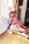 amatsuka_miyu cosplay dress hat patchouli_knowledge purple_hair robe thighhighs touhou rating:Safe score:1 user:nil!