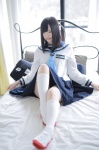bed cosplay kneesocks nikukyuu_ayato original school_uniform skirt tie rating:Safe score:7 user:Kryzz