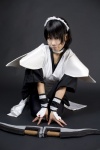 apron cosplay cosplaytion_-_katsuragi_ebino hairband iroha_(samurai_spirits) katsuragi_ebino kimono knives leggings maid maid_uniform samurai_spirits rating:Safe score:0 user:nil!