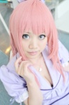 cleavage cosplay dress koiiro_byoutou_(vocaloid) megurine_luka noa nurse nurse_cap nurse_uniform pink_hair vocaloid rating:Safe score:0 user:nil!