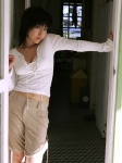 black_or_white bra cleavage sato_hiroko shorts tshirt rating:Safe score:1 user:nil!