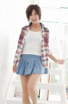 bikini_top camisole flannel_shirt oriyama_miyu pleated_skirt skirt swimsuit rating:Safe score:2 user:nil!