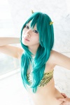 aqua_hair bikini cosplay horns lum nigoh swimsuit tiger_print urusei_yatsura rating:Safe score:0 user:pixymisa