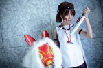 cosplay dress fur hairband knife mask necklace princess_mononoke san_(mononoke) shion sleeveless rating:Safe score:0 user:pixymisa