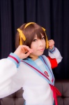 armband cosplay hairband hair_ribbons mashiro_yuki pleated_skirt sailor_uniform school_uniform skirt suzumiya_haruhi suzumiya_haruhi_no_yuuutsu rating:Safe score:0 user:nil!