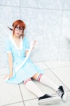 cosplay dress glasses hirasawa_yui kneesocks k-on! twin_braids yaya rating:Safe score:1 user:nil!