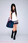 blouse bookbag kneesocks nagai_rina pleated_skirt school_uniform skirt sweater_vest rating:Safe score:0 user:nil!