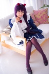 blouse cosplay gokou_ruri hairband mashiro_yuki miniskirt ore_no_imouto_ga_konna_ni_kawaii_wake_ga_nai pantyhose purple_hair purple_legwear shawl skirt rating:Safe score:0 user:nil!