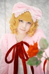 blonde_hair cosplay dress hairbow hinaichigo rozen_maiden yukako rating:Safe score:0 user:nil!
