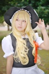 apron blonde_hair blouse cosplay jumper kirisame_marisa mio touhou witch_hat rating:Safe score:1 user:nil!