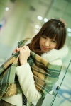 coat hoshino_kana pleated_skirt scarf shoulder_bag skirt rating:Safe score:0 user:pixymisa