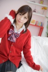 blouse bowtie katou_mari pleated_skirt skirt sweater rating:Safe score:0 user:pixymisa