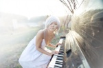 dress piano ryu_ji-hye silver_hair rating:Safe score:2 user:mock