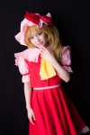 blonde_hair blouse cosplay eastern_fran flandre_scarlet hat skirt suzuka touhou vest rating:Safe score:1 user:nil!
