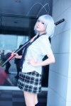 cosplay dual_ahoge ibara natsume_maya silver_hair sword tenjou_tenge rating:Safe score:1 user:Log