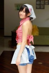 apron ass denim halter_top headscarf maeda_atsuko shorts ys_web_330 rating:Safe score:1 user:nil!