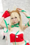 antlers blonde_hair croptop miniskirt ribbons ringo santa_costume skirt rating:Safe score:1 user:pixymisa