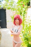 bikini cosplay love_live!_school_idol_project mike nishikino_maki red_hair school_idol_~krasivie~ side-tie_bikini swimsuit rating:Safe score:1 user:nil!