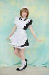 apron cosplay dress hairband hair_clips hirasawa_yui k-on! maid maid_uniform mizore socks rating:Safe score:2 user:nil!