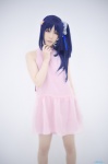 blue_hair cosplay dress hiradaira_chisaki nagi_no_asukara pantyhose shaa sheer_legwear side_ponytail rating:Safe score:1 user:nil!