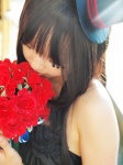 akiyama_mio bouquet cosplay gown kipi k-on! one_elbow_glove striped top_hat rating:Safe score:0 user:nil!