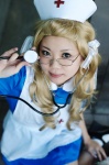 apron blonde_hair cosplay glasses nurse nurse_cap nurse_uniform shirayuri_hime socks stethoscope taku_anko zone-00 rating:Safe score:0 user:nil!