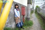 blouse bookbag kneesocks moriyama_kotori pleated_skirt school_uniform skirt sweater_vest rating:Safe score:1 user:nil!