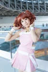 cosplay dress idolmaster miniskirt necklace papico_(ii) red_hair skirt takatsuki_yayoi twintails rating:Safe score:0 user:pixymisa