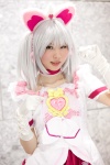 animal_ears cat_ears cat_paws choker cosplay dress hummy petticoat pretty_cure reteru suite_precure white_hair rating:Safe score:1 user:pixymisa
