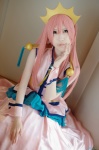 aiba_ai cosplay crown megurine_luka pink_hair skirt sleeveless_blouse tagme_song vocaloid rating:Safe score:0 user:nil!