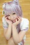 apron cosplay hair_pods pantyhose purple_hair qipao ranma_1/2 saori shampoo twintails rating:Safe score:0 user:nil!