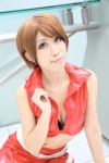 bra cleavage cocoa_(ii) cosplay croptop meiko midriff miniskirt skirt vocaloid rating:Safe score:1 user:pixymisa