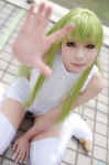 boots cc code_geass cosplay croptop green_hair kanda_midori shorts thighhighs rating:Safe score:2 user:nil!