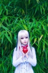 amane_misa apple blonde_hair blouse cosplay death_note red_eye tomiaaaaaaa rating:Safe score:0 user:DarkSSA