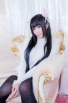 animal_ears black_legwear cat_ears cosplay lechat original sweater tail thighhighs white_cat_feed_diary rating:Safe score:1 user:nil!