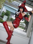 bare_shoulders boots cosplay guilty_gear guitar i-no minami_miki pantyhose witch_hat rating:Safe score:1 user:nil!