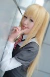 aoi_yuma blonde_hair cosplay crosscrossplay crossplay dress maria_holic school_uniform shidou_mariya twintails rating:Safe score:0 user:nil!