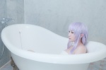 bathroom bathtub cosplay danganronpa kirigiri_kyouko kirigiri_to_celestia_san_danganronpa lechat purple_hair towel rating:Safe score:0 user:nil!