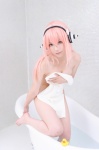 bath bottomless headphones nitroplus super_soniko tagme_model topless towel rating:Questionable score:5 user:c0rtana