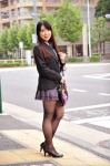 blazer blouse bookbag dgc_0905 pantyhose pleated_skirt school_uniform shirai_minami skirt tie vest rating:Safe score:1 user:nil!